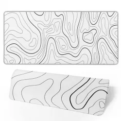 Creative Textured lines Abstract painting oversized flat rubber mouse pad