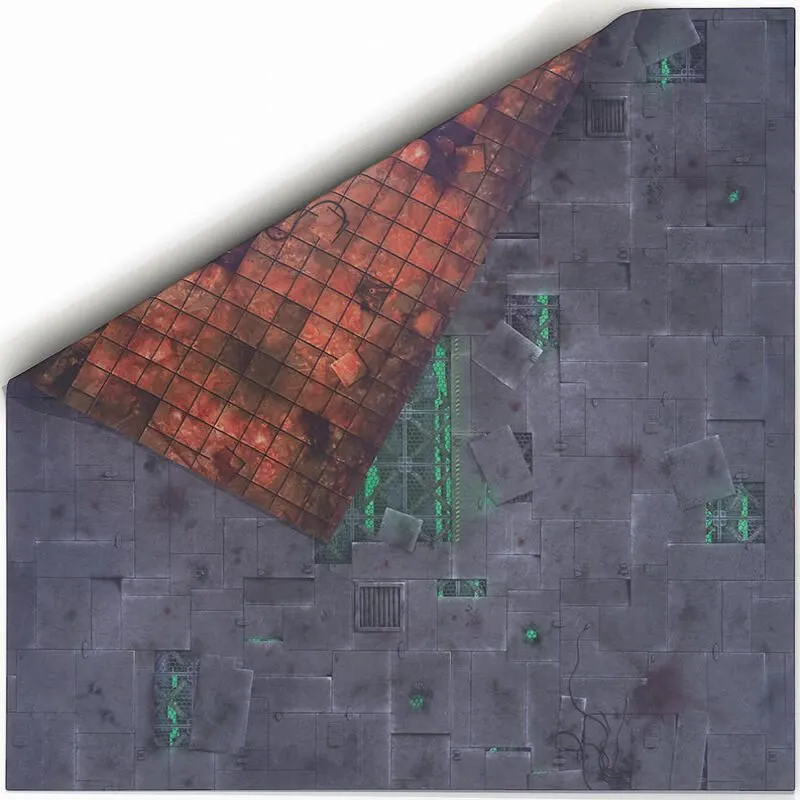 Detailed Grassland Wargaming Battle Mat with Tear-Resistant Material