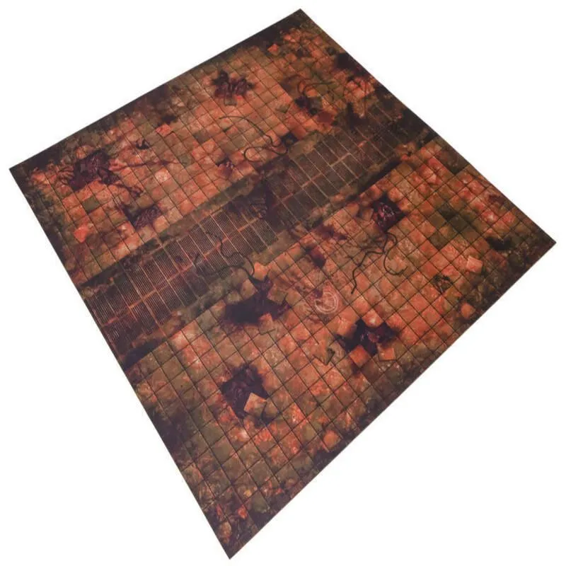 Detailed Grassland Wargaming Battle Mat with Tear-Resistant Material