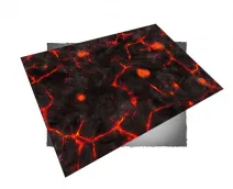 Tear-Resistant Wargaming Mat with Volcanic Terrain for High-Intensity Gameplay