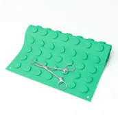 Reusable Magnetic Instrument Pad, Green, 11.8 in. x 15.7 in. Flexible Non-Slip Instrument Tray Magnetic Pad