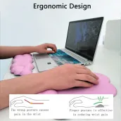 Mechanical keyboard hand rest Girls Cloud gradient mouse wrist rest memory cotton comfort massage pad