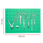 Blue Silicone Magnetic Instruments Mat – Sterilization Tray Mat, 450mm x 300mm x 6mm for Securing Surgical Tools