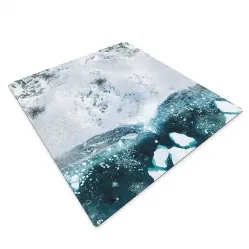 Rollable Wargaming Mat with High-Definition Snow-Covered Landscape