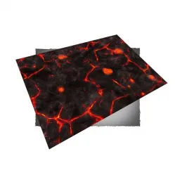 Tear-Resistant Wargaming Mat with Volcanic Terrain for High-Intensity Gameplay