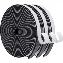 Foam Insulation Tape, Window and Door Weatherstripping, Acoustic Door Seal with Adhesive Backing (1/2 in. x 1/8 in. x 49.5 ft.)