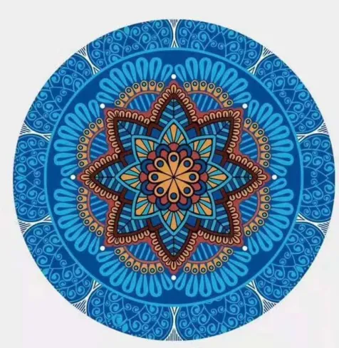 Level One Custom Printed Yoga Mats Large Round Yoga Mat