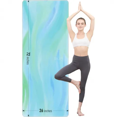 72” x 26” x 4mm Thick Extra Long and Wide Non Slip Exercise & Fitness Mat for for All Types of Yoga