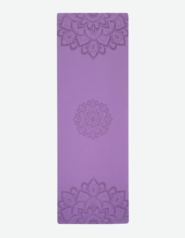 Flow Yoga Mat - Mandala Lavender 6mm -Best For Beginner Practices