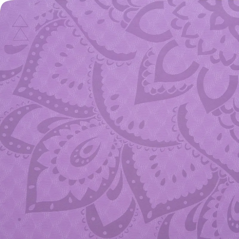 Flow Yoga Mat - Mandala Lavender 6mm -Best For Beginner Practices