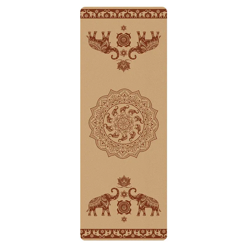 100% Eco Friendly Cork & Rubber, Lightweight with Perfect Size (72” x 24”) and 4mm Thick, Non Slip, Sweat-Resistant, Innovative Exercise Mat for Hot Yoga