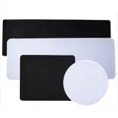 Wholesale office games mouse pad White Black mouse pad custom logo sublimation blank desk mat