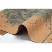 Lightweight and Portable Cork Rubber Yoga Mat for On-the-Go Yogis