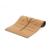 72 x 24in Cork Exercise Mat with Rubber Padding and Carrying Loop