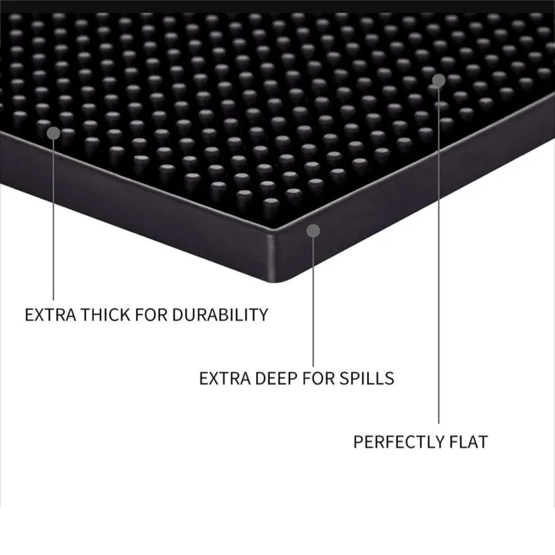 Cocktail and Coffee bar bar mat 15 cm x 30 cm rubber bar spill mat