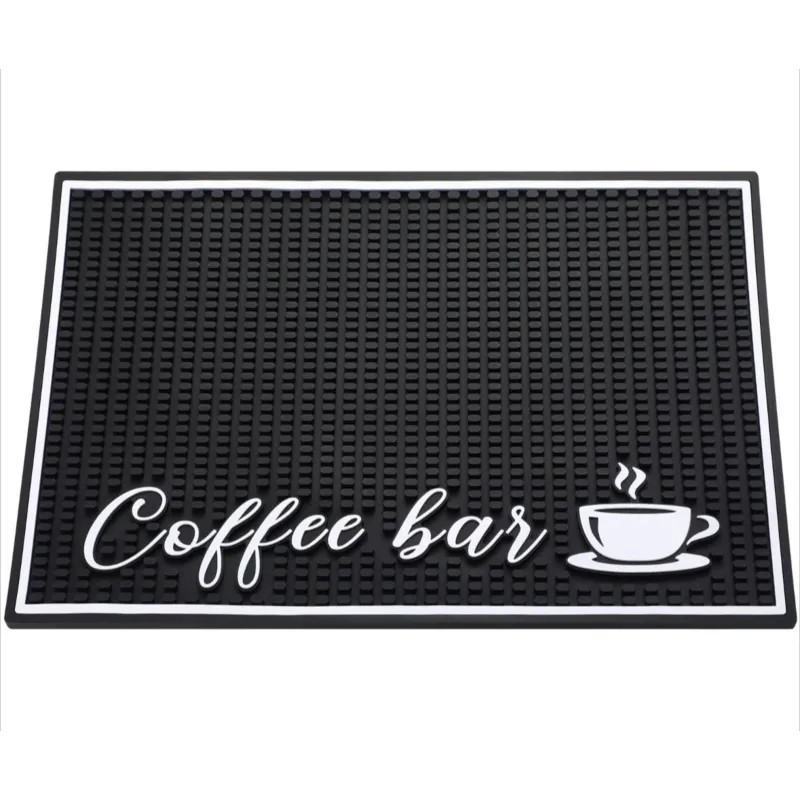 Stylish 45 x 30 cm service bar mat with 1 cm thick bar accessory coffee machine mat