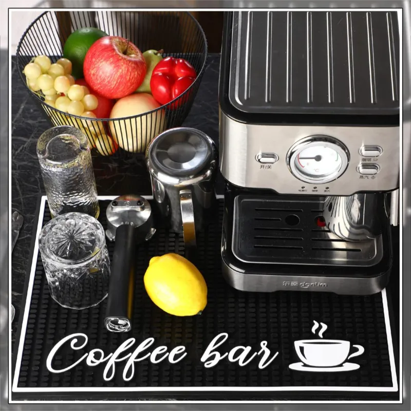 Stylish 45 x 30 cm service bar mat with 1 cm thick bar accessory coffee machine mat