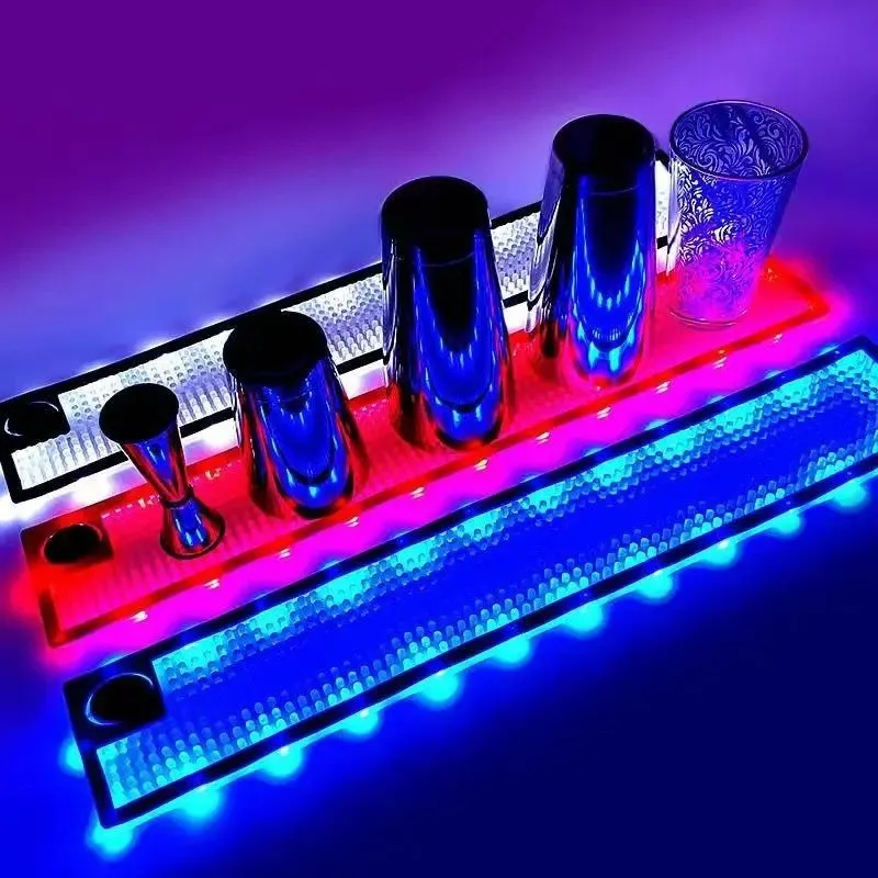 Factory direct sales can customize LOGO brand LED light bar mat 60 cm x 15 cm size