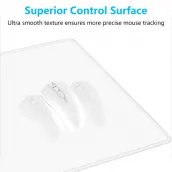 Waterproof computer keyboard pad with non-slip base White rubber mouse pad Blank sublimation pad in stock