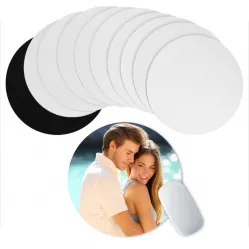 White round rubber mouse pad is suitable for DIY crafts sublimation heat transfer printing