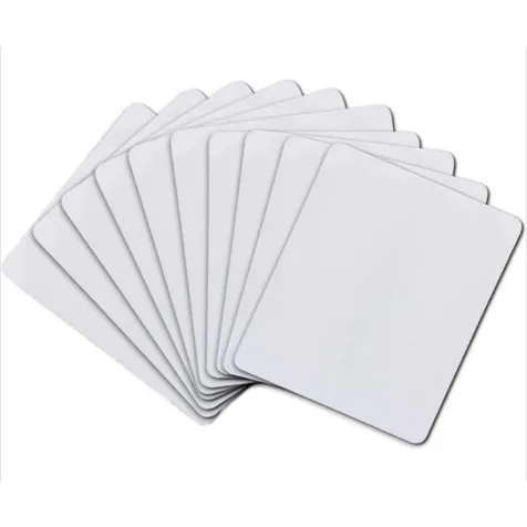 Rectangular white sublimation mouse pad for sublimation transfer hot press printing