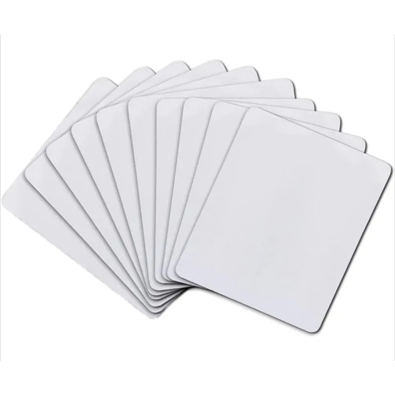 Rectangular white sublimation mouse pad for sublimation transfer hot press printing