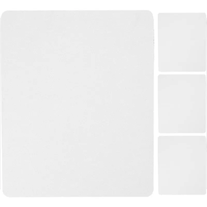 Rectangular white sublimation mouse pad for sublimation transfer hot press printing