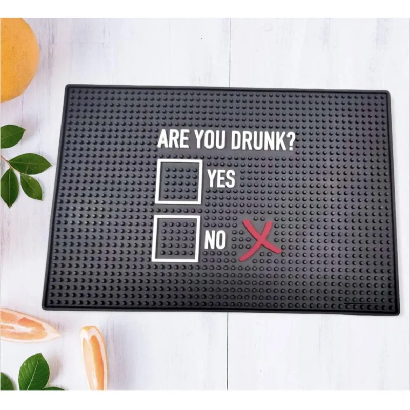 45 x 30 cm Fun bar Spill mat Home bar decor non-slip durable bar mat