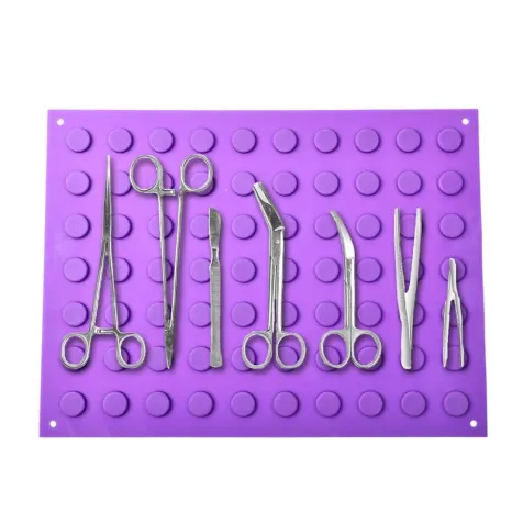 Purple surgical magnetic pad/pad Surgical instrument tray magnetic pad