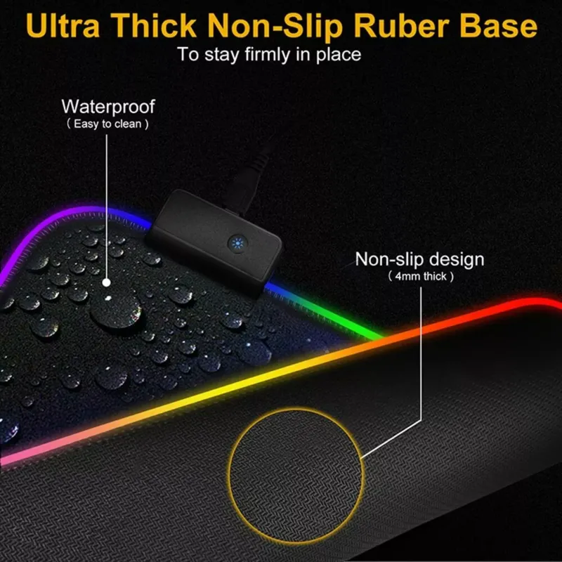 LED large mouse pad RGB mouse pad