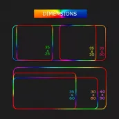 LED large mouse pad RGB mouse pad