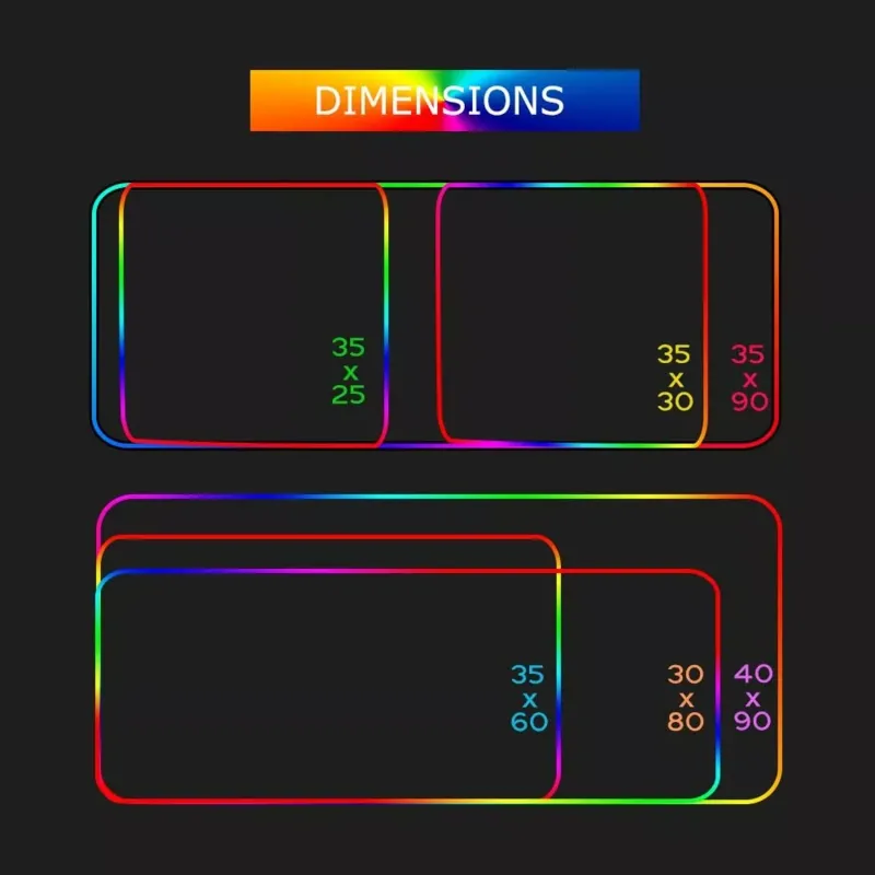 LED large mouse pad RGB mouse pad