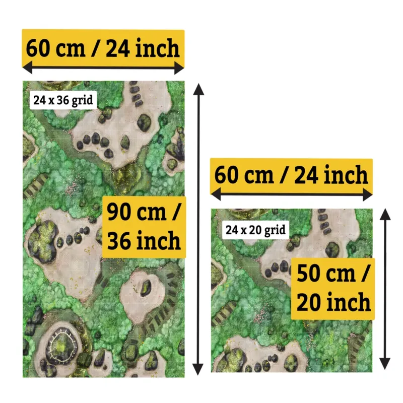 1 inch mesh battle map Eastern Elysium Terrain elements Battle mat