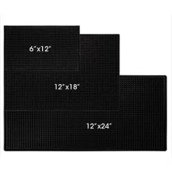 High quality rubber bar mat non-slip elastic barber mat restaurant service mat