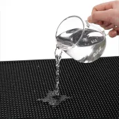 High quality rubber bar mat non-slip elastic barber mat restaurant service mat