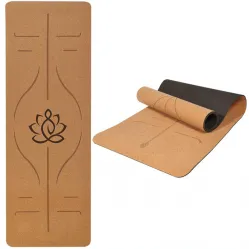 183 cm x 61 cm x 0.6 cm Cork &TPE non-slip & Eco-friendly fitness mat