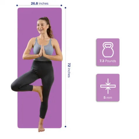 Unscented durable thick yoga mat Natural PU rubber yoga mat