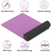 Unscented durable thick yoga mat Natural PU rubber yoga mat