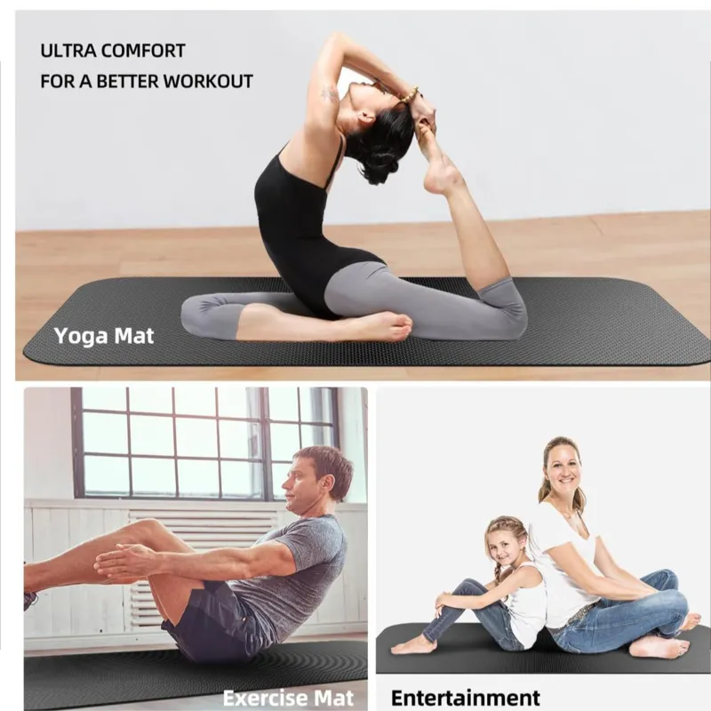 84 "x 30" (about 213.4 cm x 76.2 cm) oversized and long wide yoga mat