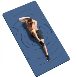 Long and wide 200 x 100 cm thick 6 mm / 12 mm TPE exercise mat Fitness mat