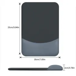 For pain relief, computer, laptop, office, home mouse pad, silicone material non-slip pu sole