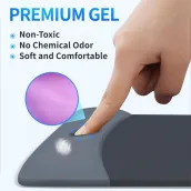 For pain relief, computer, laptop, office, home mouse pad, silicone material non-slip pu sole