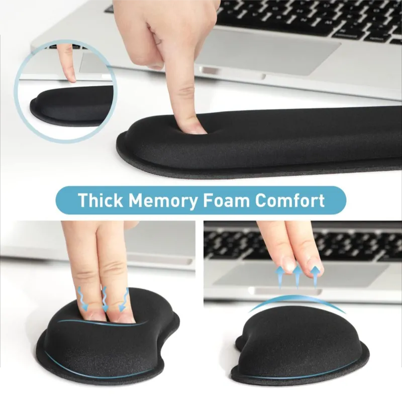 Long keyboard wrist rest to relieve hand fatigue suitable for laptop, home and office