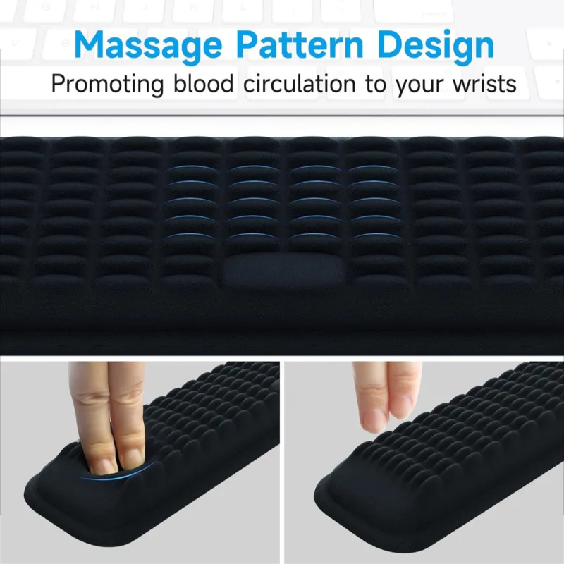 Ergonomic wrist rest for keyboard and mouse