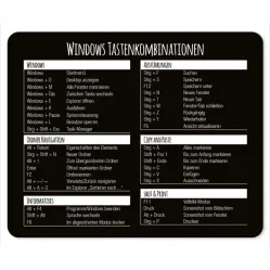 Mouse pad with Windows keyboard combination 24 x 19 cm