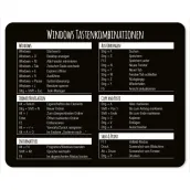 Mouse pad with Windows keyboard combination 24 x 19 cm