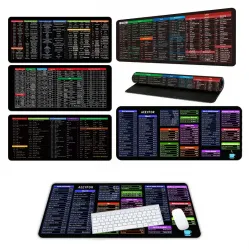 Shortcut Mouse Pad - Large XL Computer Office Spreadsheet Keyboard Pad