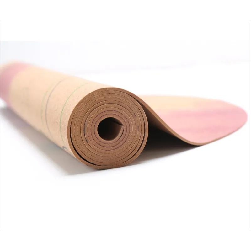 3 mm natural rubber super thick non-slip cork yoga mat