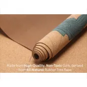 High quality thick cork yoga mat non-slip 3 mm thick yoga mat