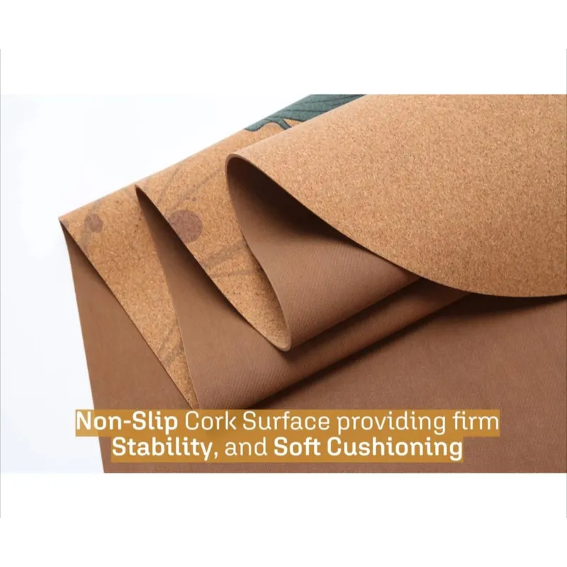 High quality thick cork yoga mat non-slip 3 mm thick yoga mat